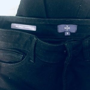NYDJ black denim jeans sz 8